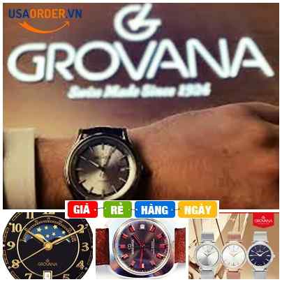 Đặt đồng hồ Thụy sỹ chính hãng: Đồng hồ Grovana giá khuyến mãi 30%