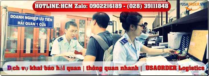 Dịch vụ khai báo hải quan | thông quan nhanh |  USAORDER Logistics