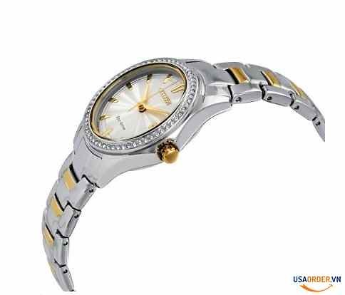 Genuine Order Silhouette Crystal Silver Dial Ladies Watch Set