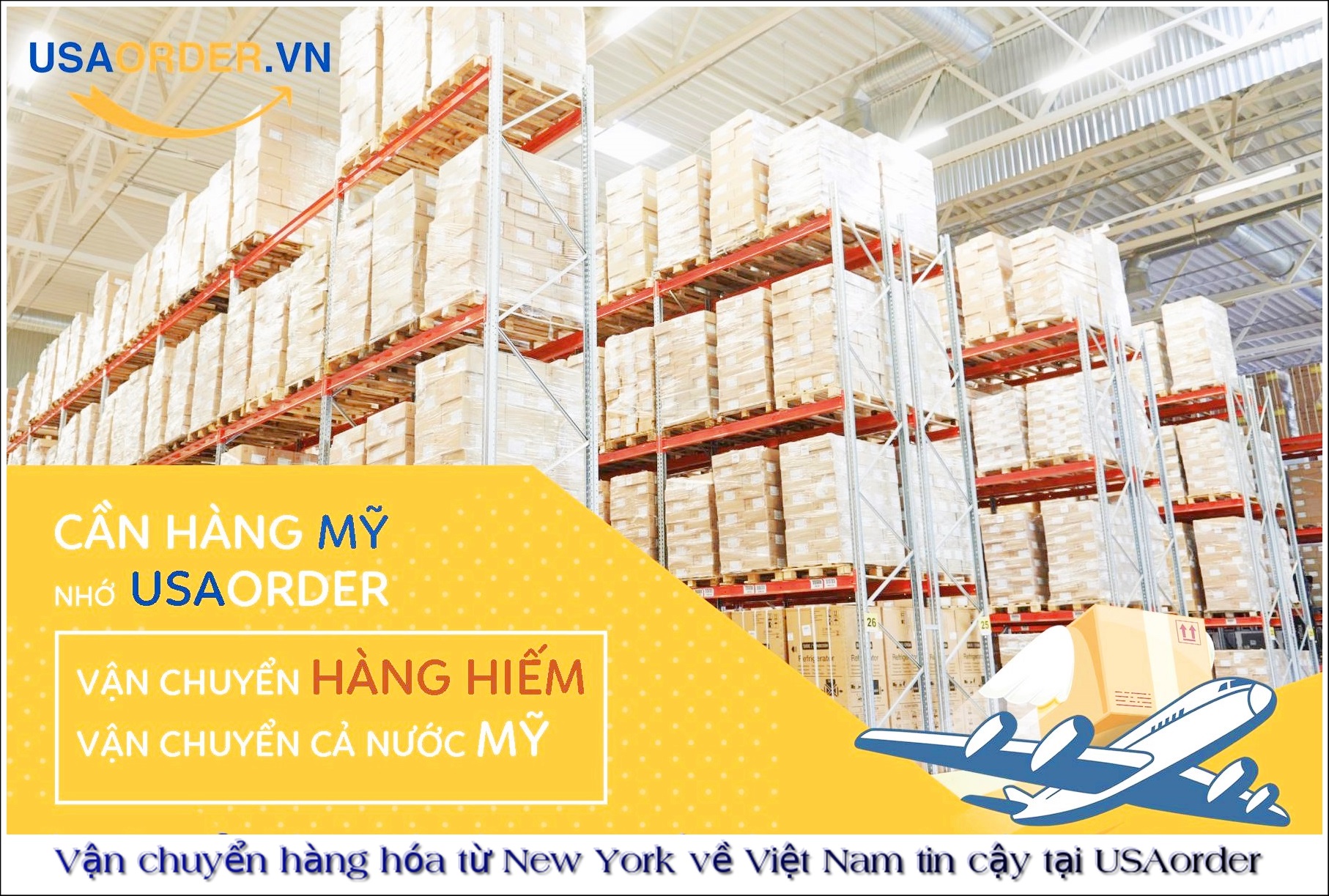 Vận chuyển hàng hóa từ New York về Việt Nam tin cậy tại USAorder