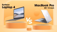 So sánh chi tiết Surface Laptop 4 vs MacBook Pro 13 inch M1 