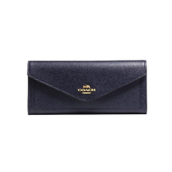 Ví Nữ - Coach Crossgrain Leather Wallet, Navy - Nhập Khẩu Mỹ