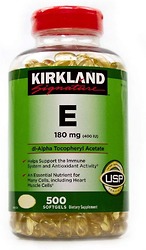 Viên Uống Vitamin E Kirkland - 180 mg - 500 viên - Nhập Khẩu Mỹ