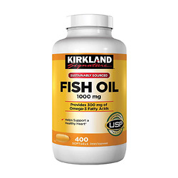 Dầu Cá Omega-3 Kirkland Fish Oil 400 Viên – Nhập khẩu Mỹ