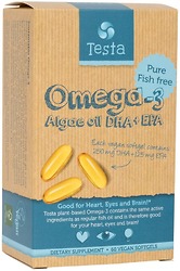 Viên Uống Testa Omega-3 Algae oil DHA + EPA 60 viên - Nhập Khẩu Mỹ