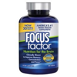 Viên Uống Bổ Não Giảm Stress Tăng Cường Trí Nhớ Focus Factor 180 viên - Hàng nhập khẩu Mỹ