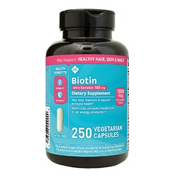 Viên Uống Ngăn Rụng Tóc Biotin 10 000mcg With Keratin 100mg 250 viên - Nhập Khẩu Mỹ