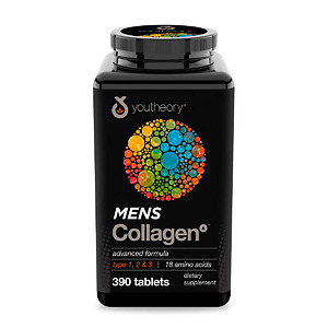 Viên Uống Collagen nam - Youtheory Mens Collagen type 1 2 & 3 hộp 390 viên