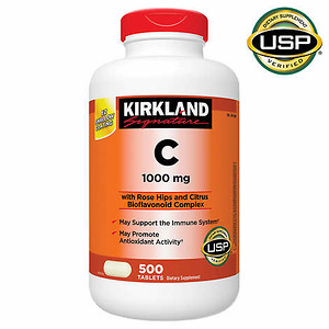 Viên Uống Bổ Sung Vitamin C 1000mg Kirkland 500 Viên - Nhập Khẩu Mỹ