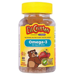Kẹo gấu bổ sung Omega-3 và DHA L’il Critters Omega-3 DHA Gummy Fish 60 viên - Nhập Khẩu Mỹ