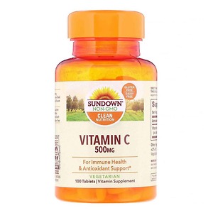 Viên Uống Sundown Naturals High Potency Vitamin C - 500 mg - 100 viên - Nhập Khẩu Mỹ