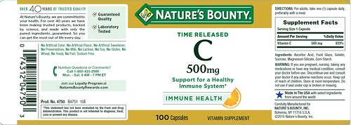Viên Uống Nature's Bounty Vitamin C Immune Health 500mg - Nhập Khẩu Mỹ