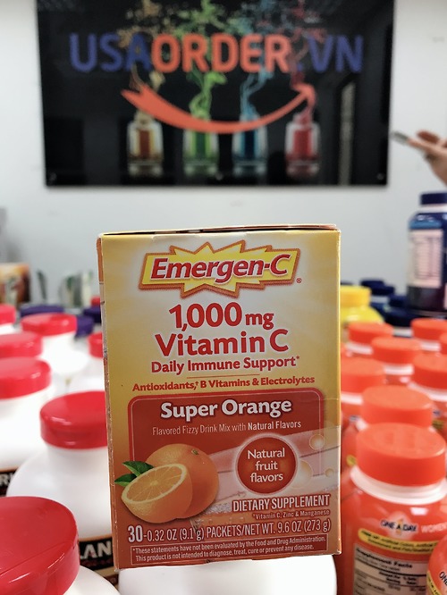 Bột Hòa Tan Vitamin C Emergen-C 1000 mg - 30 gói - Nhập Khẩu Mỹ