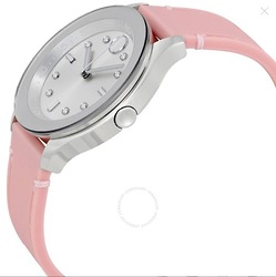 Bold Silver Quay số màu hồng Silicone Ladies Watch đồng hồ nữ cao cấp