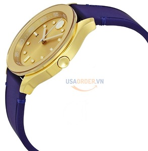 Bold Gold Dial Blue Silicone Ladies Watch đồng hồ nữ chính hãng