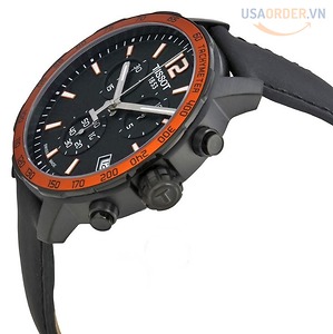 Quickster Chronograph Black Dial Men's Watch T0954491705701 chính hãng