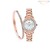 Silhouette Crystal White Mother of Pearl Dial Ladies Watch