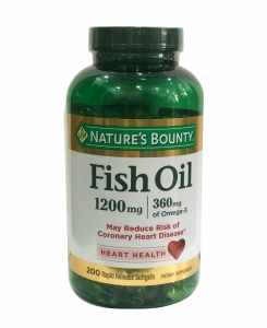 Dầu Cá Omega 3 Nature's Bounty Fish Oil 1200mg, 200 viên