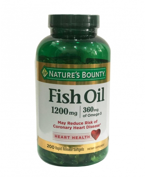 Dầu Cá Omega 3 Nature's Bounty Fish Oil 1200mg, 200 viên